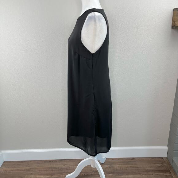 Nordstrom Rack Solid Little Black Dress Sleeveless Mini Sheath Small/Medium - Picture 9 of 13